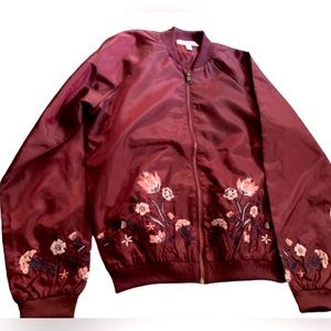 New never worn embroidered bomber jacket Johnny Was type style. Sz M